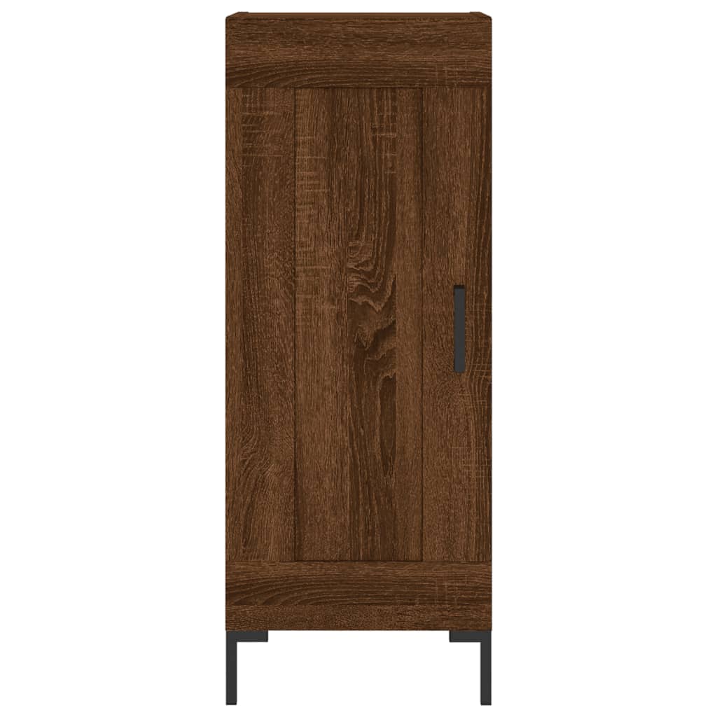 Sideboard Braun Eichen-Optik 34,5x34x90 cm Holzwerkstoff