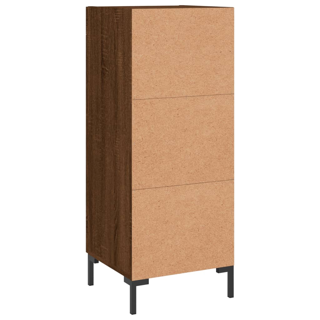 Sideboard Braun Eichen-Optik 34,5x34x90 cm Holzwerkstoff