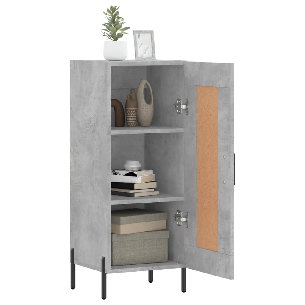 Sideboard Betongrau 34,5x34x90 cm Holzwerkstoff