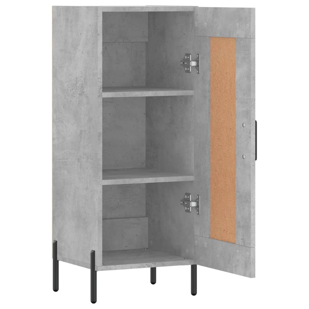 Sideboard Betongrau 34,5x34x90 cm Holzwerkstoff