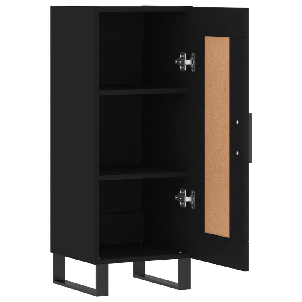Sideboard Schwarz 34,5x34x90 cm Holzwerkstoff