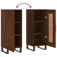 Thumbnail for Sideboard Braun Eichen-Optik 34,5x34x90 cm Holzwerkstoff