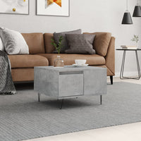 Thumbnail for Couchtisch Betongrau 55x55x36,5 cm Holzwerkstoff
