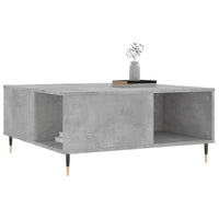 Thumbnail for Couchtisch Betongrau 80x80x36,5 cm Holzwerkstoff