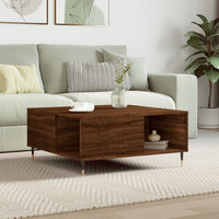 Thumbnail for Couchtisch Braun Eichen-Optik 80x80x36,5 cm Holzwerkstoff