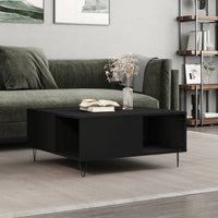 Thumbnail for Couchtisch Schwarz 80x80x36,5 cm Holzwerkstoff