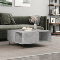 Thumbnail for Couchtisch Betongrau 80x80x36,5 cm Holzwerkstoff