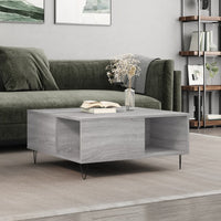 Thumbnail for Couchtisch Grau Sonoma 80x80x36,5 cm Holzwerkstoff