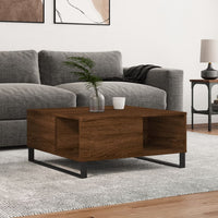 Thumbnail for Couchtisch Braun Eichen-Optik 80x80x36,5 cm Holzwerkstoff