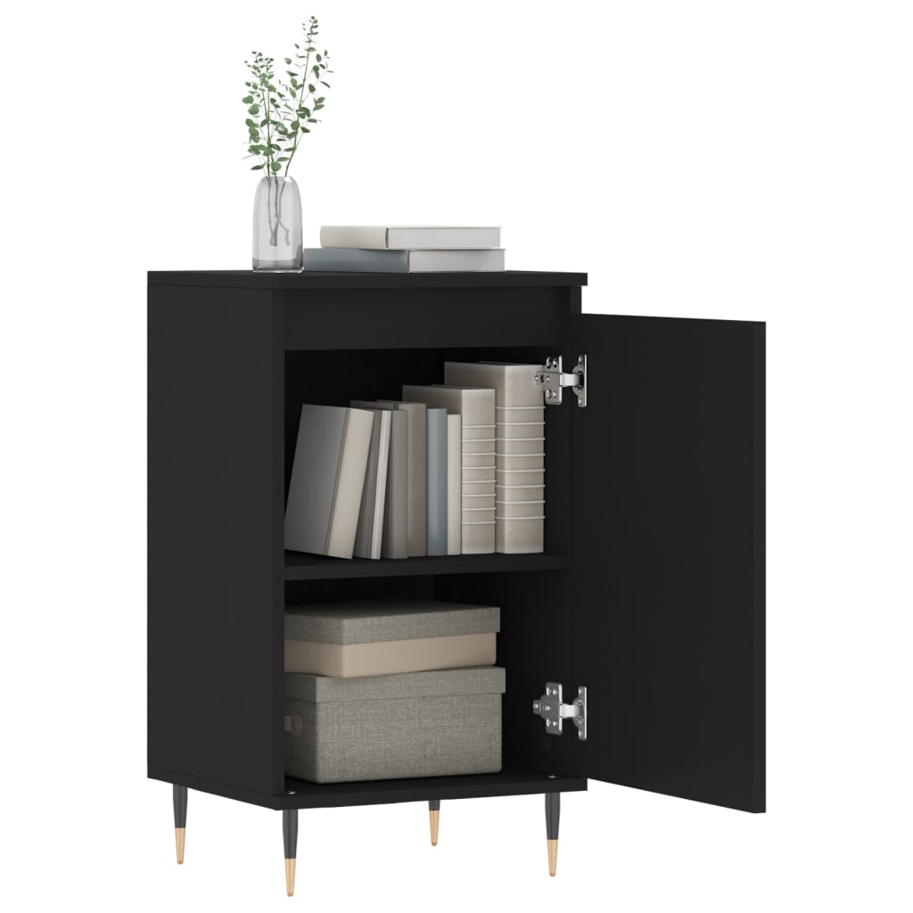 Sideboard Schwarz 40x35x70 cm Holzwerkstoff