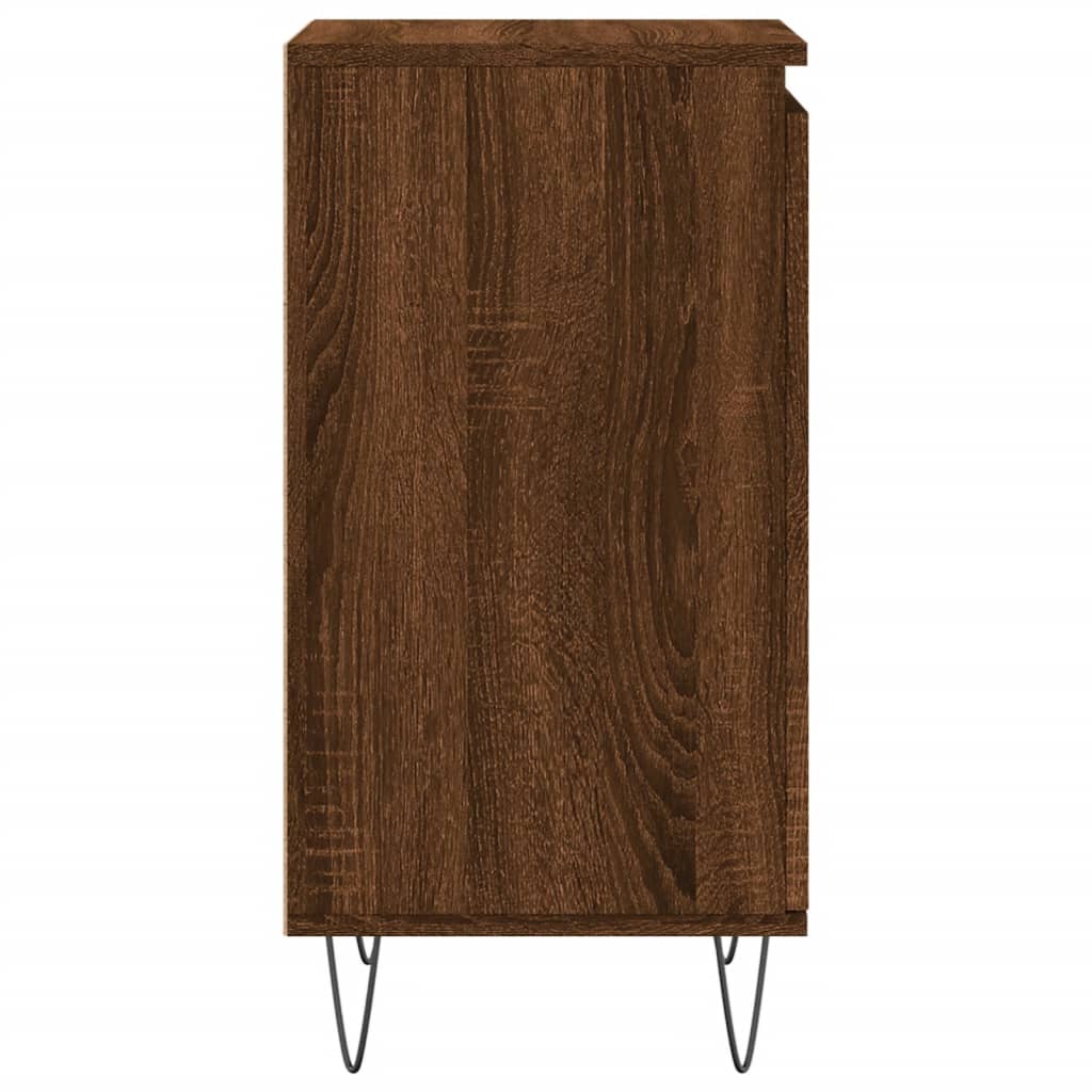 Sideboard Braun Eichen-Optik 40x35x70 cm Holzwerkstoff
