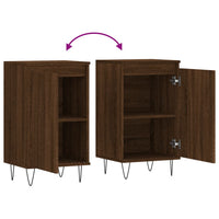 Thumbnail for Sideboards 2 Stk. Braun Eichen-Optik 40x35x70 cm Holzwerkstoff