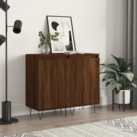 Thumbnail for Sideboards 2 Stk. Braun Eichen-Optik 40x35x70 cm Holzwerkstoff