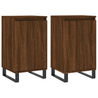 Thumbnail for Sideboards 2 Stk. Braun Eichen-Optik 40x35x70 cm Holzwerkstoff