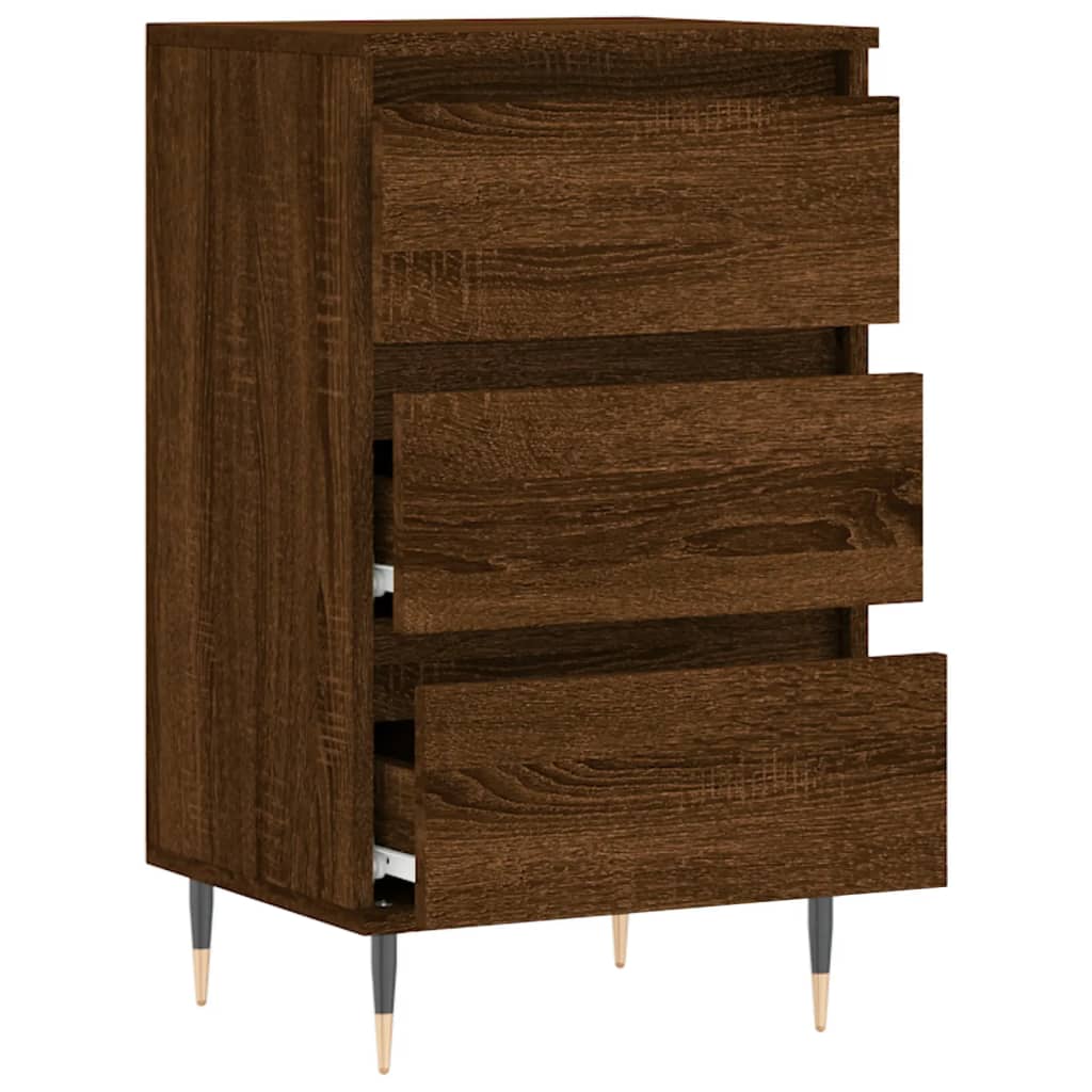 Sideboard Braun Eichen-Optik 40x35x70 cm Holzwerkstoff
