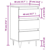 Thumbnail for Sideboard Weiß 40x35x70 cm Holzwerkstoff