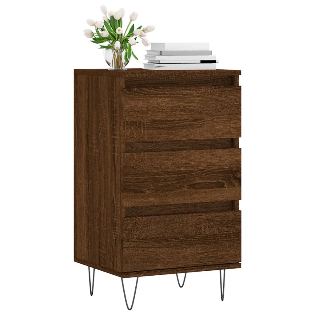 Sideboard Braun Eichen-Optik 40x35x70 cm Holzwerkstoff