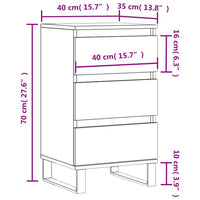 Thumbnail for Sideboard Grau Sonoma 40x35x70 cm Holzwerkstoff