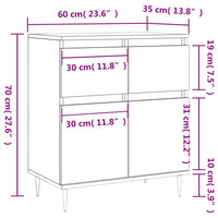 Thumbnail for Sideboard Sonoma-Eiche 60x35x70 cm Holzwerkstoff