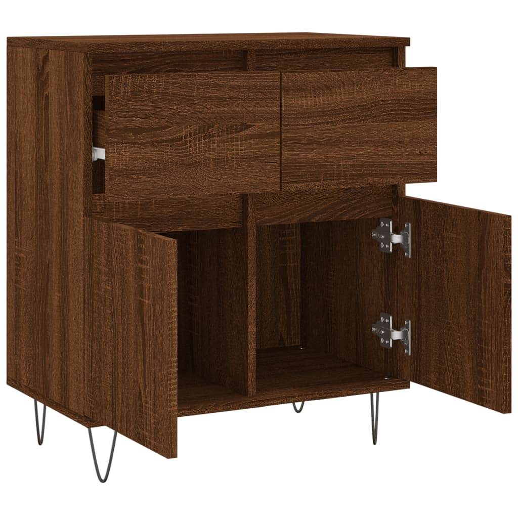 Sideboard Braun Eichen-Optik 60x35x70 cm Holzwerkstoff