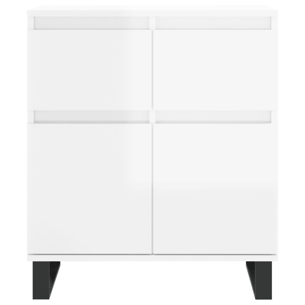 Sideboard Hochglanz-Weiß 60x35x70 cm Holzwerkstoff