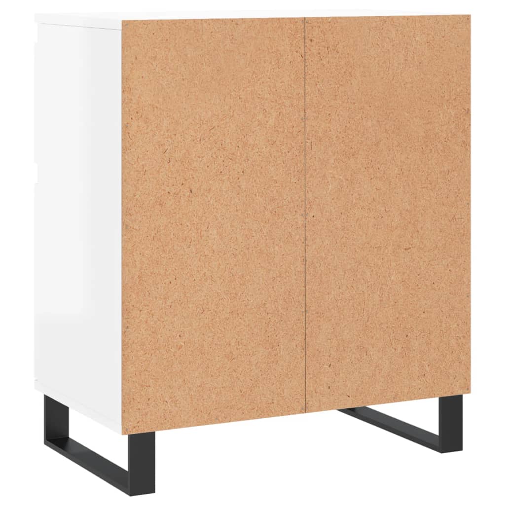 Sideboard Hochglanz-Weiß 60x35x70 cm Holzwerkstoff