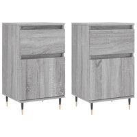 Thumbnail for Sideboards 2 Stk. Grau Sonoma 40x35x70 cm Holzwerkstoff