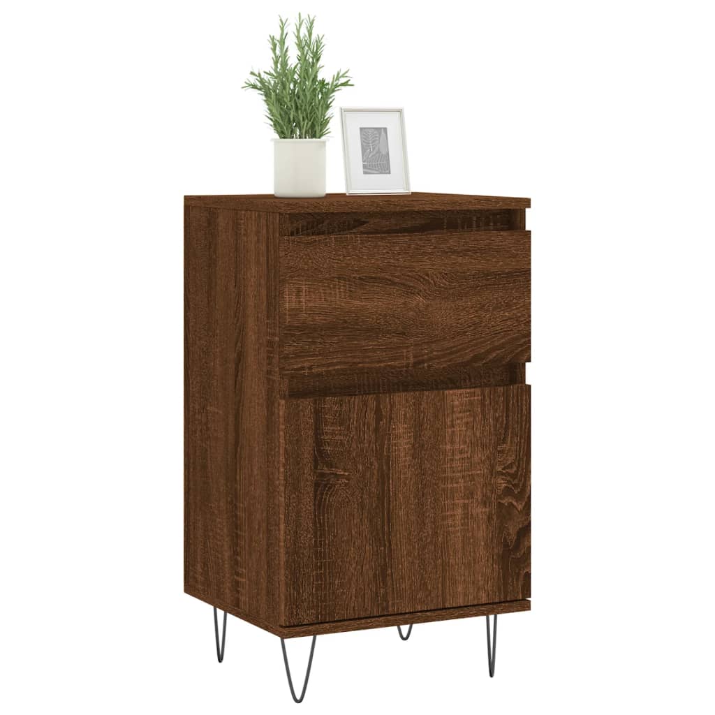 Sideboard Braun Eichen-Optik 40x35x70 cm Holzwerkstoff