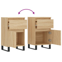 Thumbnail for Sideboards 2 Stk. Sonoma-Eiche 40x35x70 cm Holzwerkstoff