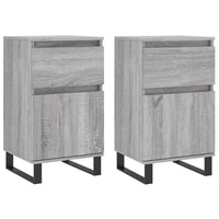 Thumbnail for Sideboards 2 Stk. Grau Sonoma 40x35x70 cm Holzwerkstoff