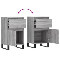 Thumbnail for Sideboards 2 Stk. Grau Sonoma 40x35x70 cm Holzwerkstoff