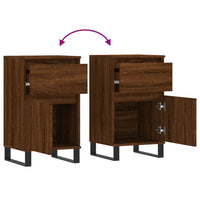Thumbnail for Sideboards 2 Stk. Braun Eichen-Optik 40x35x70 cm Holzwerkstoff
