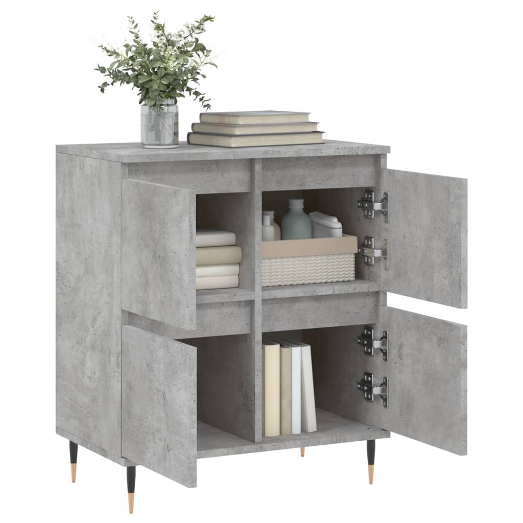 Sideboard Betongrau 60x35x70 cm Holzwerkstoff