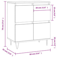 Thumbnail for Sideboard Grau Sonoma 60x35x70 cm Holzwerkstoff