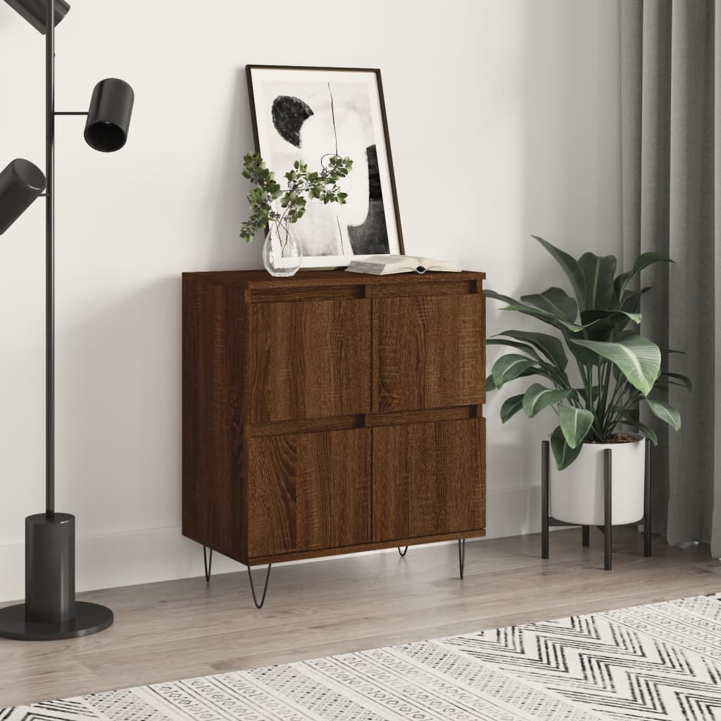 Sideboard Braun Eichen-Optik 60x35x70 cm Holzwerkstoff