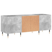 Thumbnail for Plattenschrank Betongrau 121x38x48 cm Holzwerkstoff