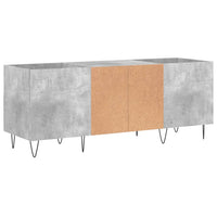 Thumbnail for Plattenschrank Betongrau 121x38x48 cm Holzwerkstoff