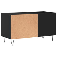 Thumbnail for Plattenschrank Schwarz 85x38x48 cm Holzwerkstoff