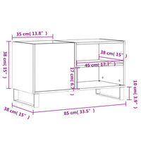 Thumbnail for Plattenschrank Sonoma-Eiche 85x38x48 cm Holzwerkstoff