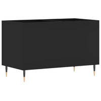 Thumbnail for Plattenschrank Schwarz 74,5x38x48 cm Holzwerkstoff