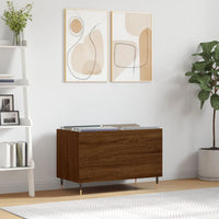 Thumbnail for Plattenschrank Braun Eichen-Optik 74,5x38x48 cm Holzwerkstoff