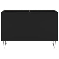 Thumbnail for Plattenschrank Schwarz 74,5x38x48 cm Holzwerkstoff