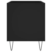 Thumbnail for Plattenschrank Schwarz 74,5x38x48 cm Holzwerkstoff