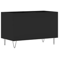 Thumbnail for Plattenschrank Schwarz 74,5x38x48 cm Holzwerkstoff
