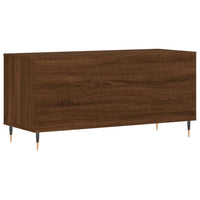 Thumbnail for Plattenschrank Braun Eichen-Optik 100x38x48 cm Holzwerkstoff
