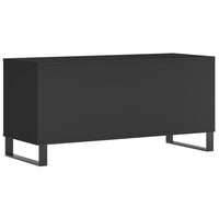 Thumbnail for Plattenschrank Schwarz 100x38x48 cm Holzwerkstoff