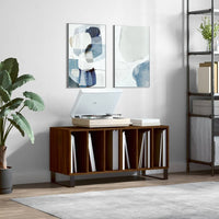 Thumbnail for Plattenschrank Braun Eichen-Optik 100x38x48 cm Holzwerkstoff