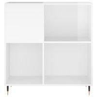 Thumbnail for Plattenschrank Hochglanz-Weiß 84,5x38x89 cm Holzwerkstoff