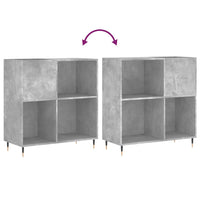 Thumbnail for Plattenschrank Betongrau 84,5x38x89 cm Holzwerkstoff
