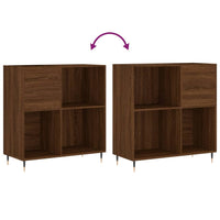 Thumbnail for Plattenschrank Braun Eichen-Optik 84,5x38x89 cm Holzwerkstoff
